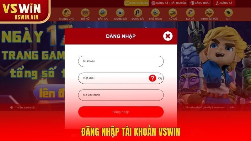 Đăng nhập tài khoản