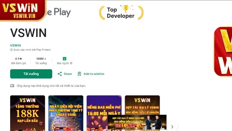 Hướng dẫn chi tiết cách tải app VSWIN cho từng thiết bị