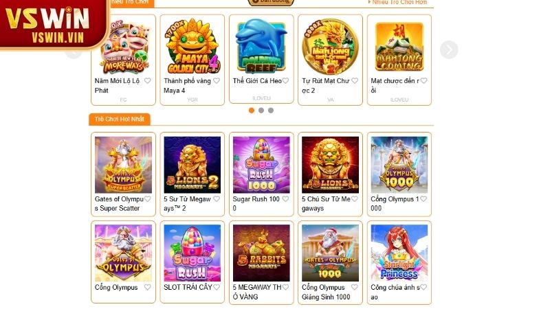 Trải nghiệm đẳng cấp từ sảnh game nổ hũ PP tại VSWIN