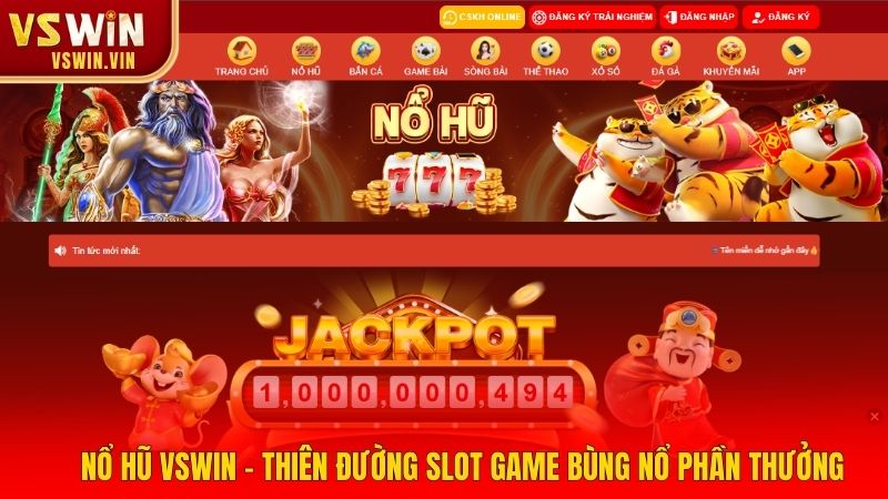 Khám phá thế giới slot game tại sảnh nổ hũ VSWIN