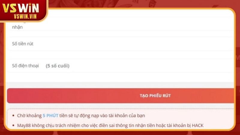 FAQ khi rút tiền VSWIN